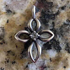 James Avery Birthstone Cross Charm -March